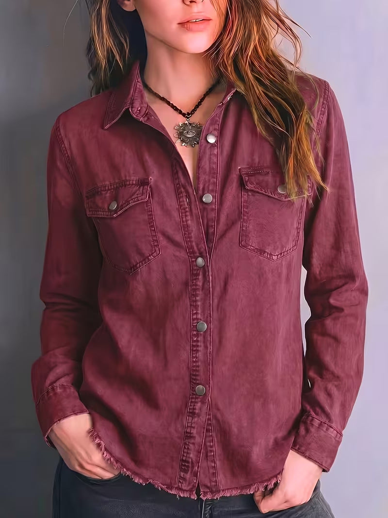 Western Fringe Long-Sleeve Shirt - Retro and Original