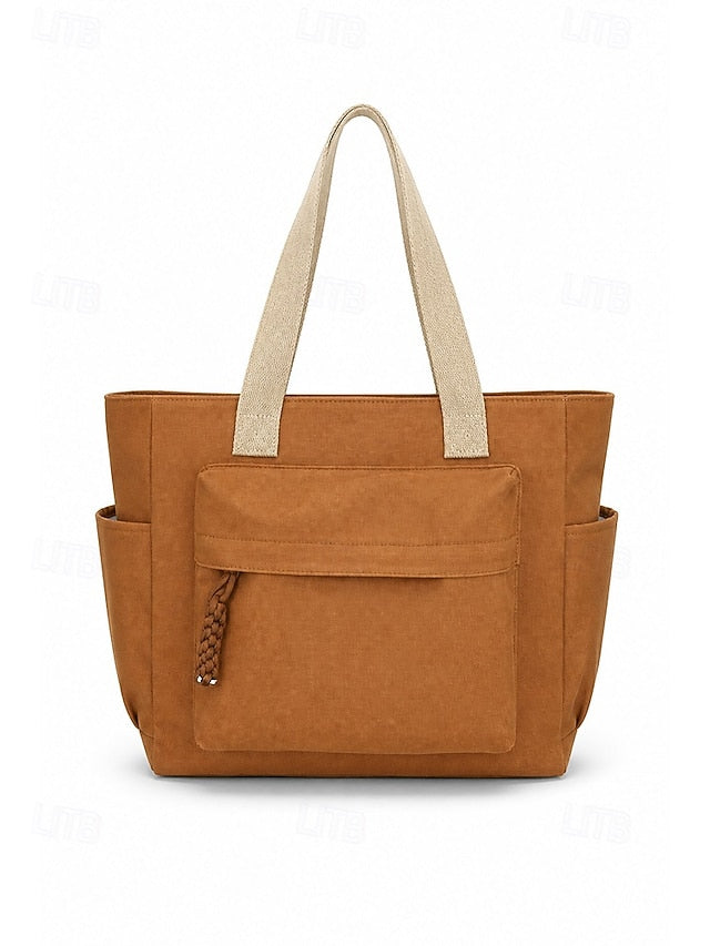 Multi-Pocket Shoulder Bag - Lightweight and Roomy