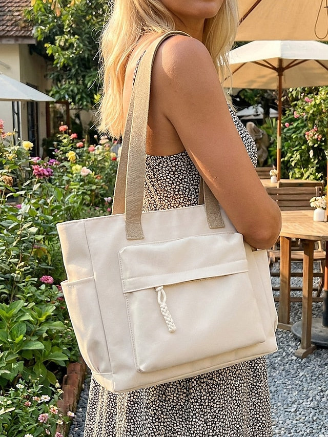 Multi-Pocket Shoulder Bag - Lightweight and Roomy