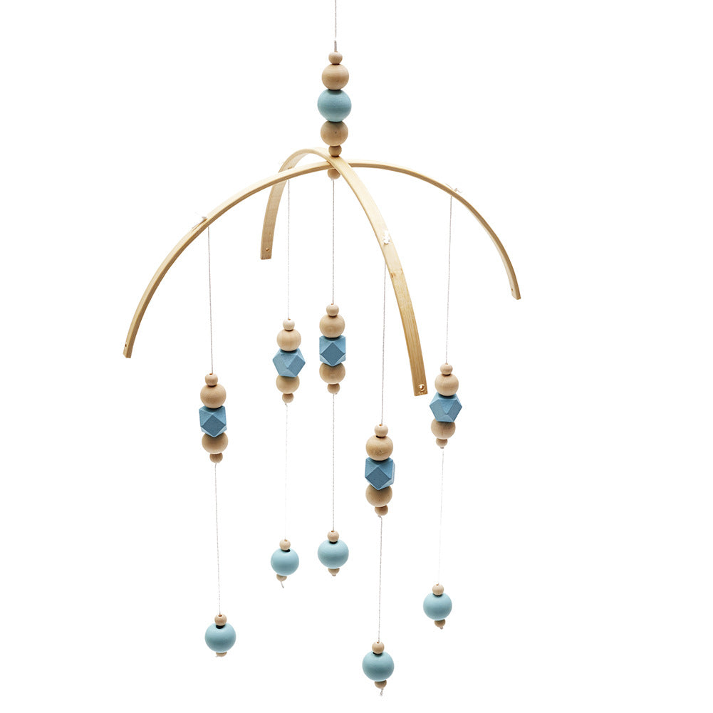 Nordic-style Wooden Bead Bed Bell – Children's Room Decoration