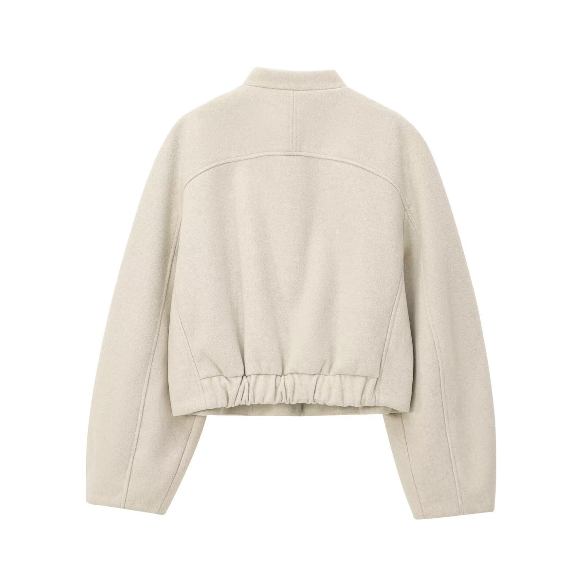 Single-Breasted Loose Jacket Top - Simple and Casual