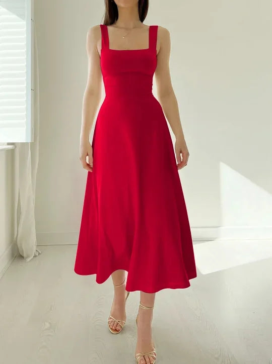Women's Reversible Midi Dress – Organic Bamboo Pocket Summer Dress