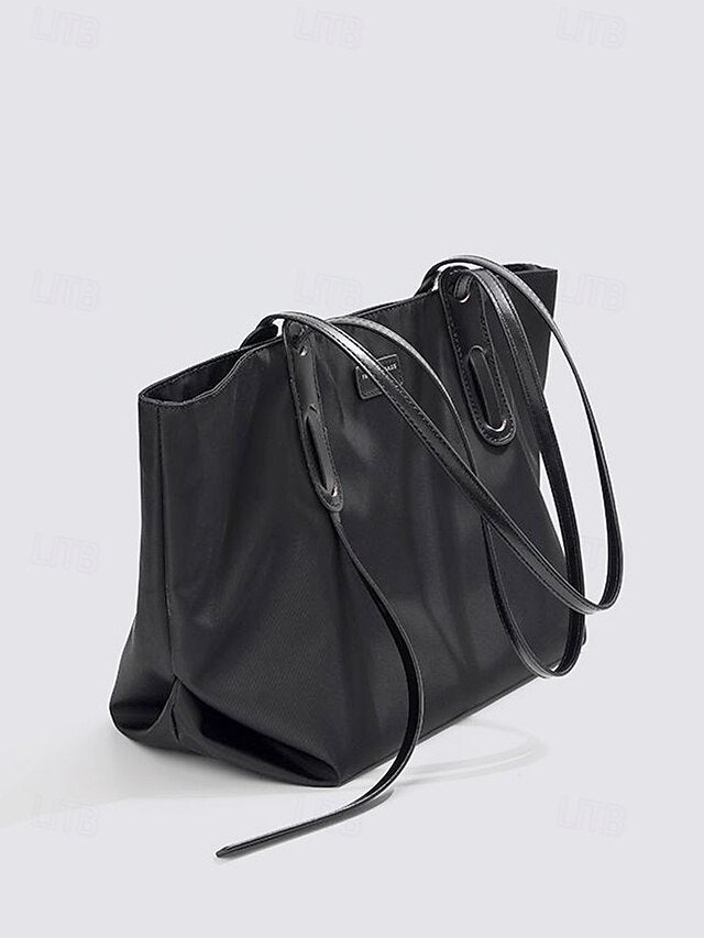 Oxford Patchwork Shoulder Bag - Roomy and Casual
