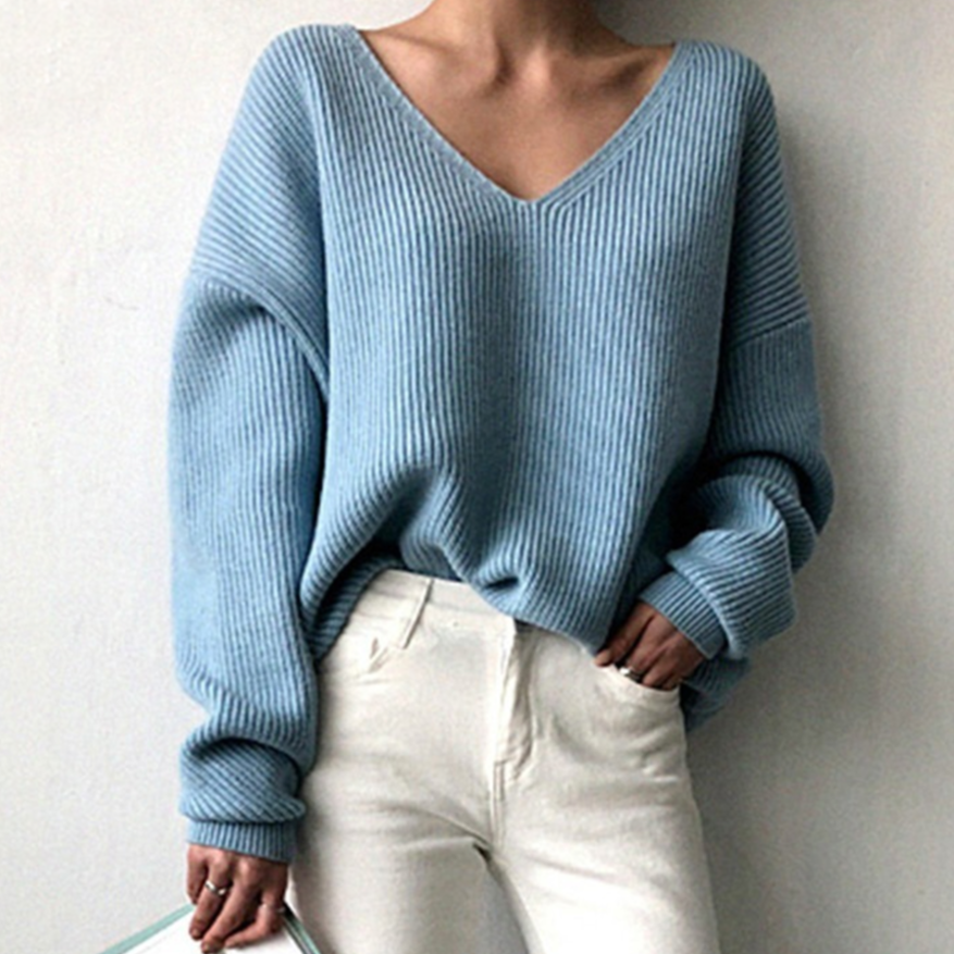Women's Luxe V-neck Sweater