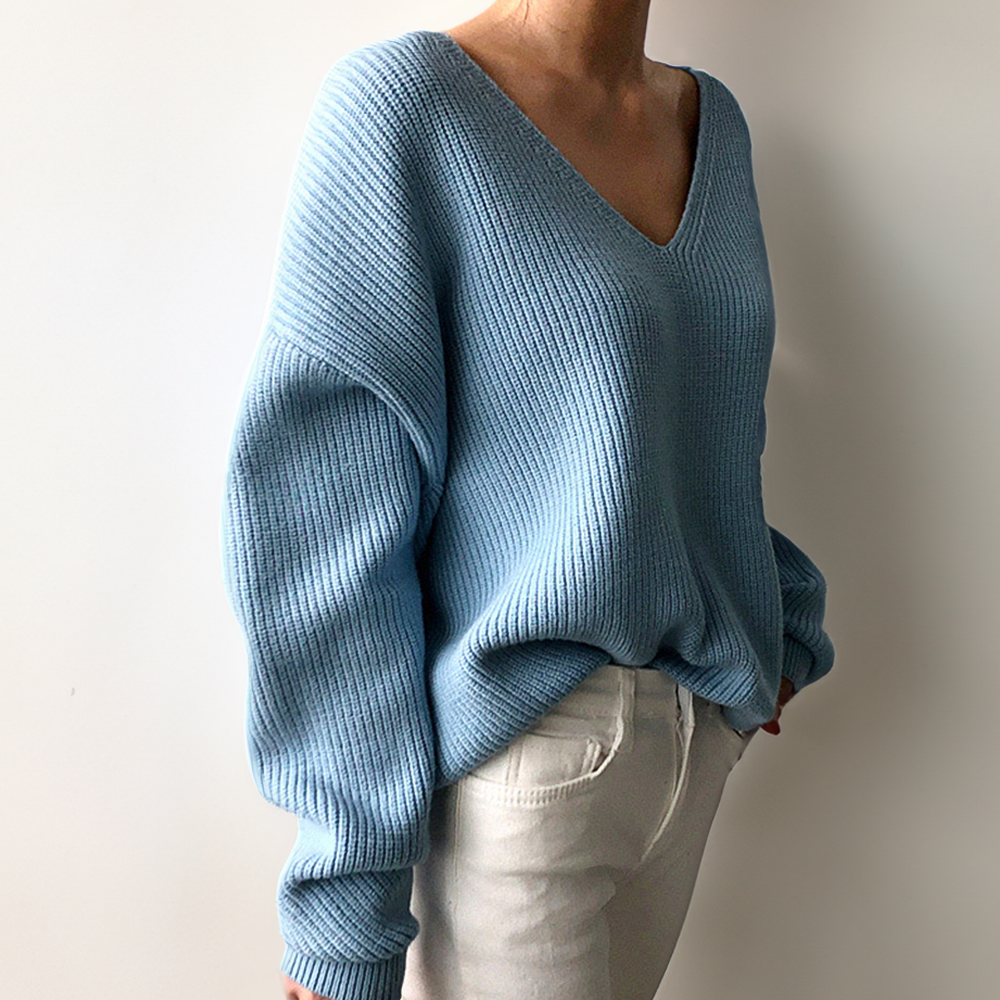 Women's Luxe V-neck Sweater