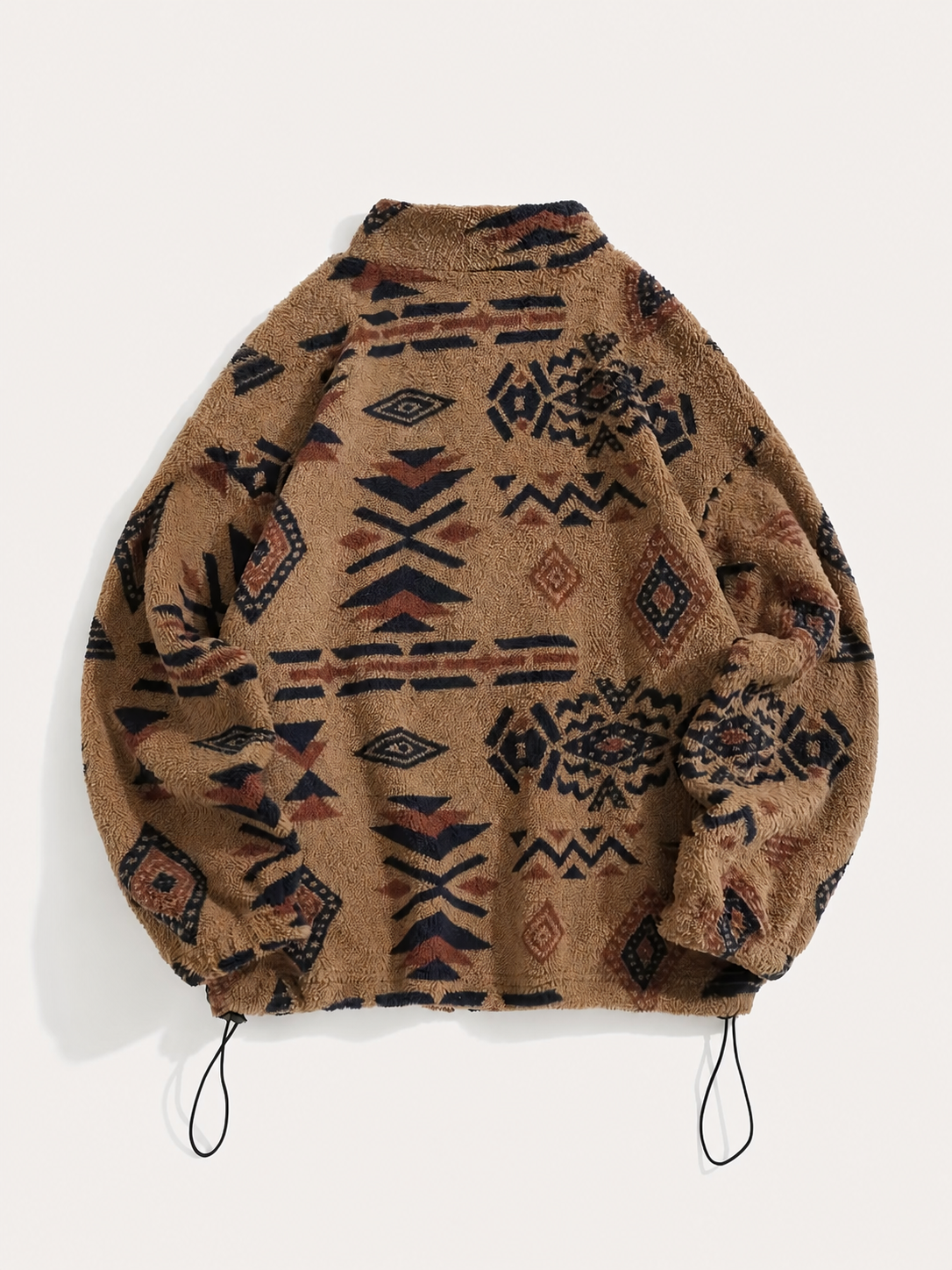 Aztec Sherpa Bomber Jacket - Warm and Trendy