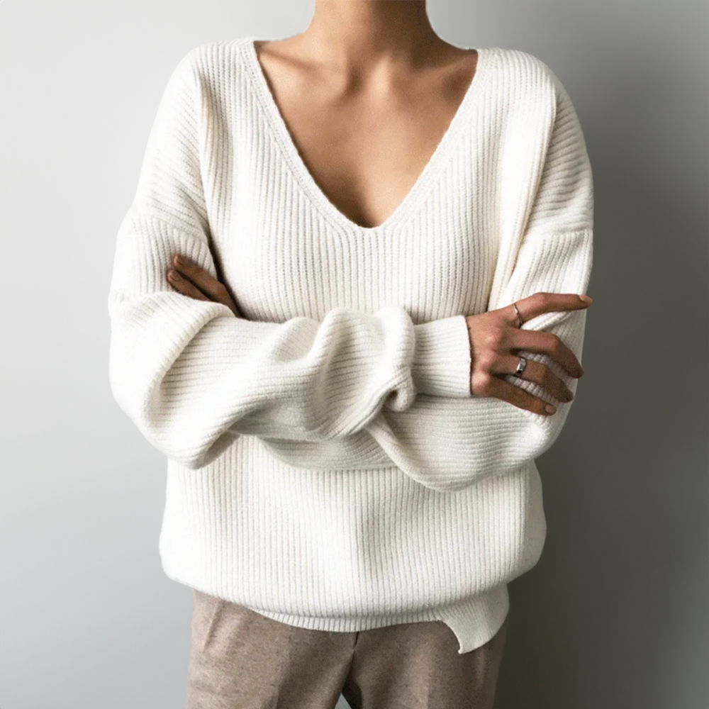 Women's Luxe V-neck Sweater