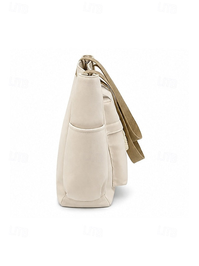 Multi-Pocket Shoulder Bag - Lightweight and Roomy