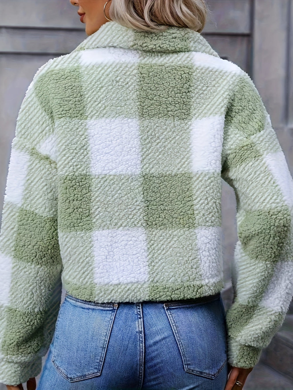 Cropped Check Jacket - Soft and Polished