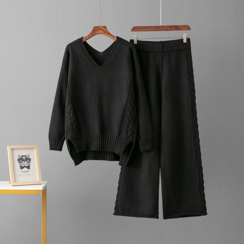 Western Wide-Leg Pants Two-Piece Set - Easy and Styled