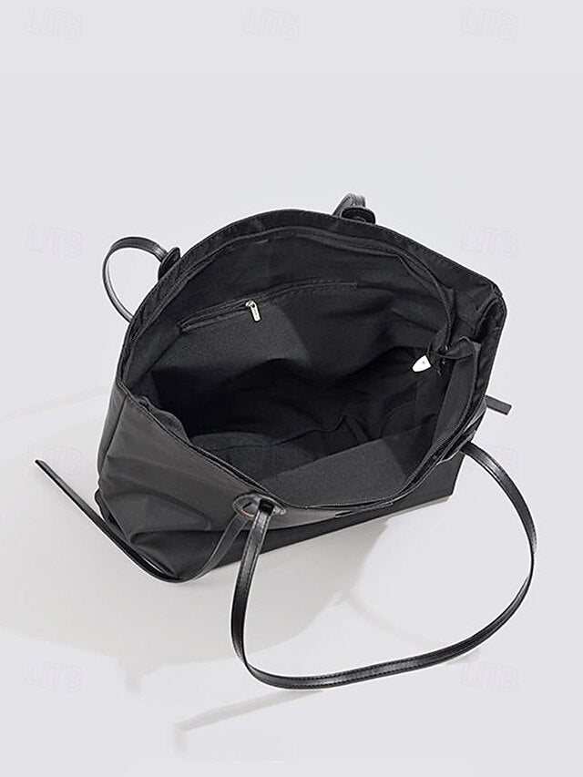 Oxford Patchwork Shoulder Bag - Roomy and Casual