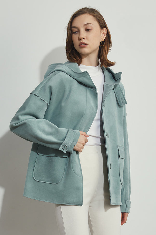 Button Waterproof Shirt Jacket - Practical and Casual