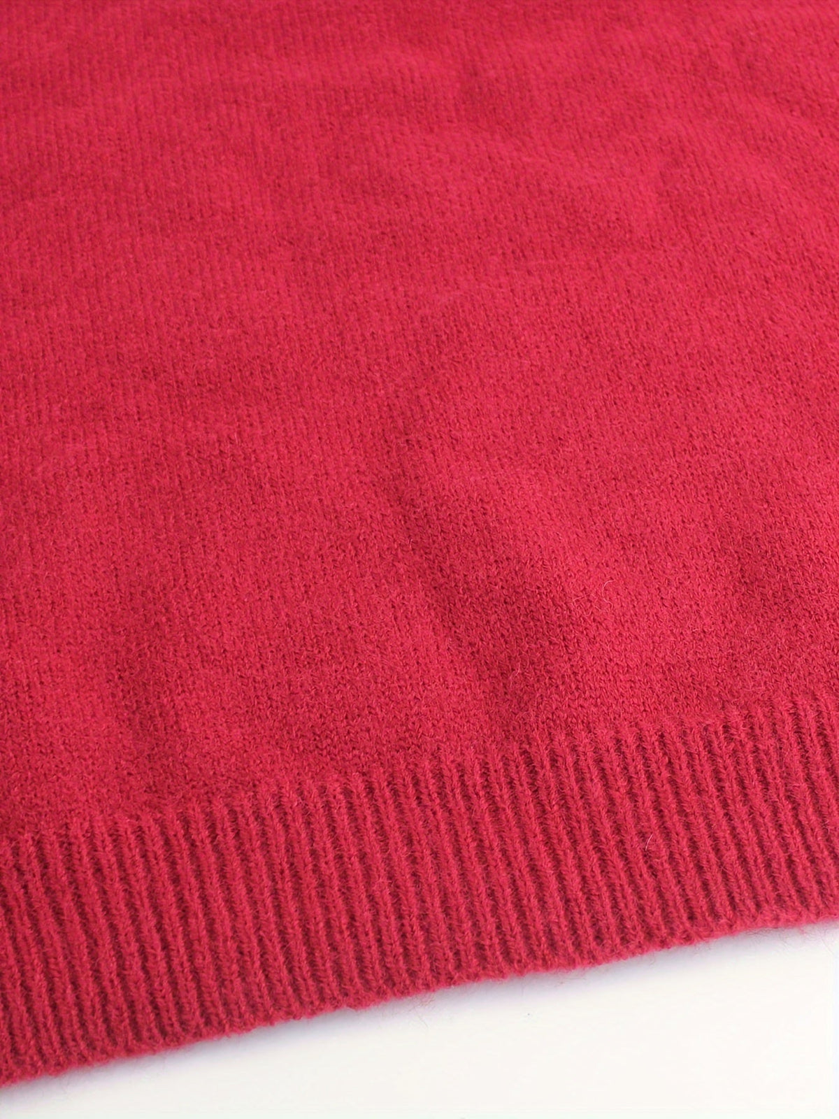 Women’s Ribbed Sweater with Striped Cuffs – Modern Cozy Knit