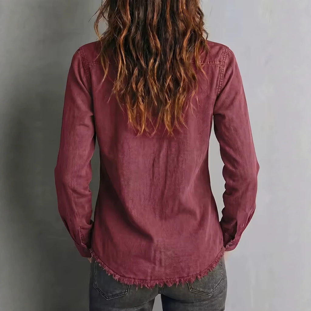 Western Fringe Long-Sleeve Shirt - Retro and Original