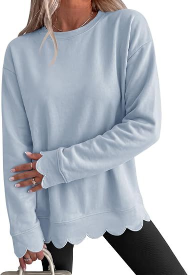 Round-Neck Pullover Sweatshirt - Casual and Soft