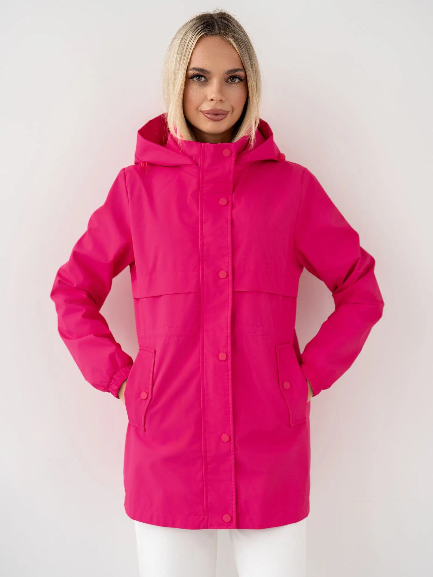Women's Hooded Casual Jacket - Lightweight Sporty Everyday Layer