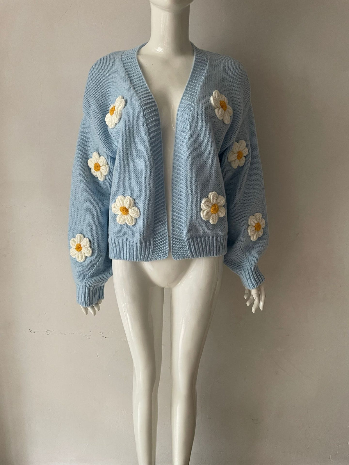 Women's Loose-Fit Knitted Cardigan - Soft Colorful Layer