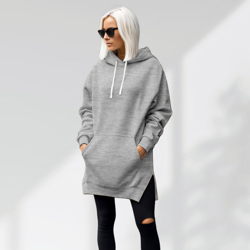 Women’s Oversized Sweatshirt Dress – Soft Lined Autumn Casual Cozy Style