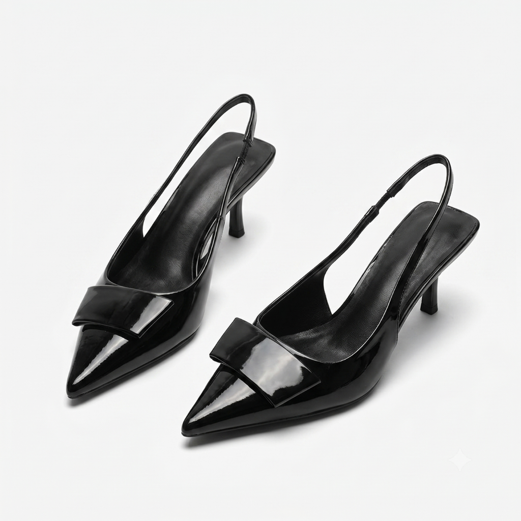Women's Kitten Heel Slingbacks – Elegant Office Daywear Shoes