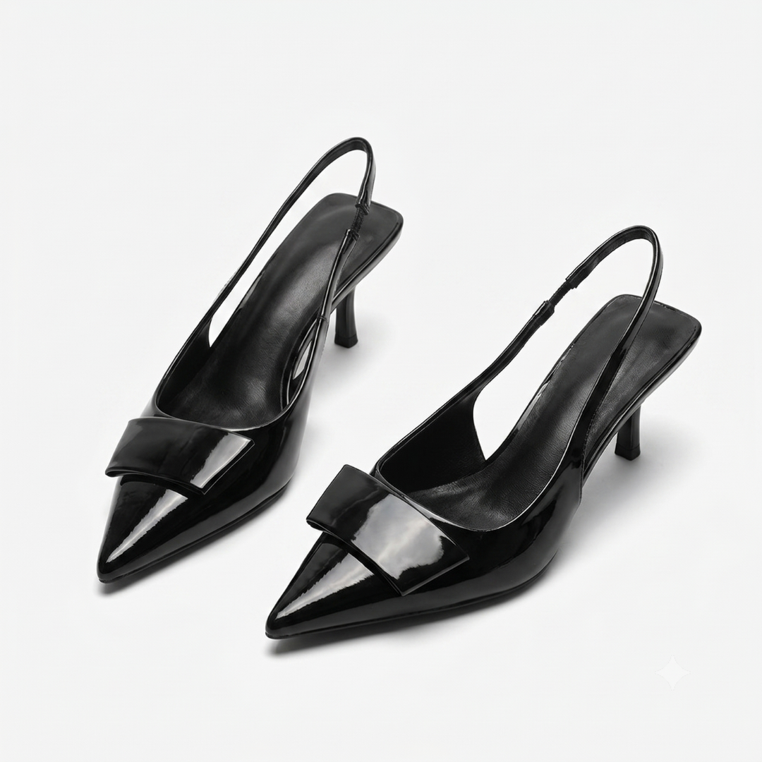 Women's Kitten Heel Slingbacks – Elegant Office Daywear Shoes