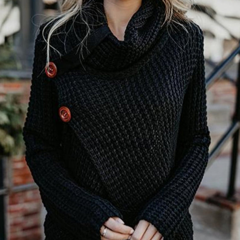 Women's Thick Turtleneck Sweater - Cozy Cold-Weather Essential