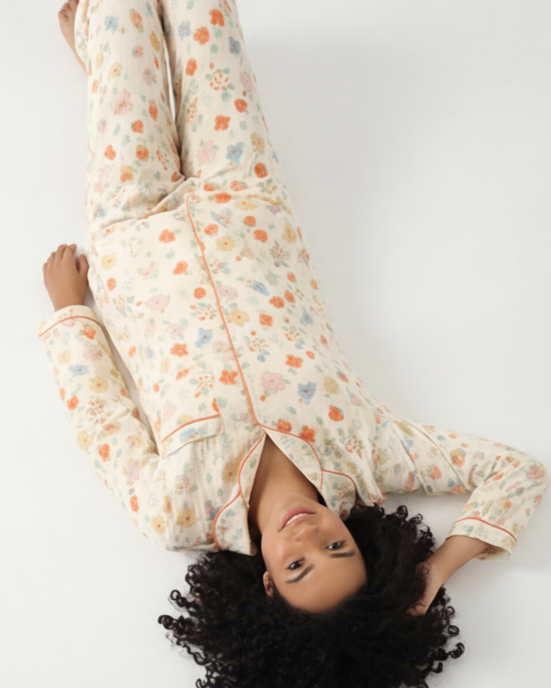 Gewatteerde drielaagse pyjama voor dames – Warme, losse huispak met revers