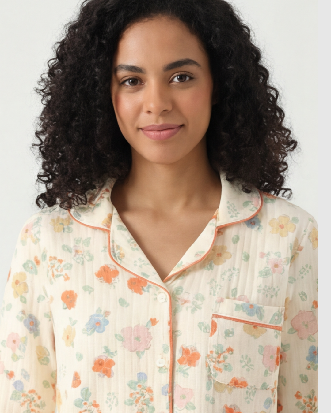 Gewatteerde drielaagse pyjama voor dames – Warme, losse huispak met revers
