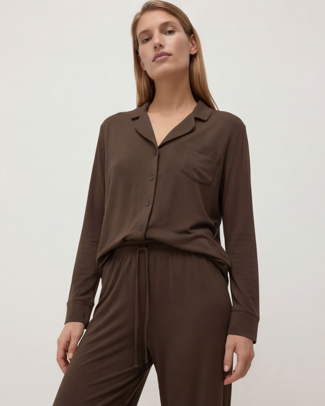 Women’s Long Sleeve Pajama Set – Comfortable Long Pants Loungewear