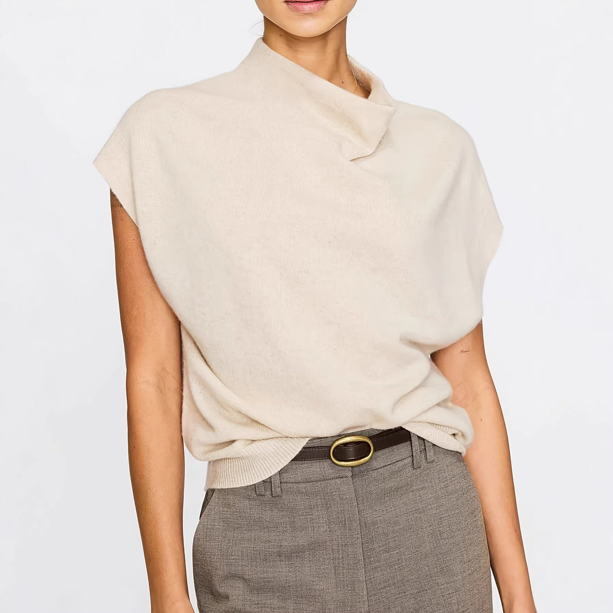 Elegant Casual Knitted Pullover - Soft and Easy