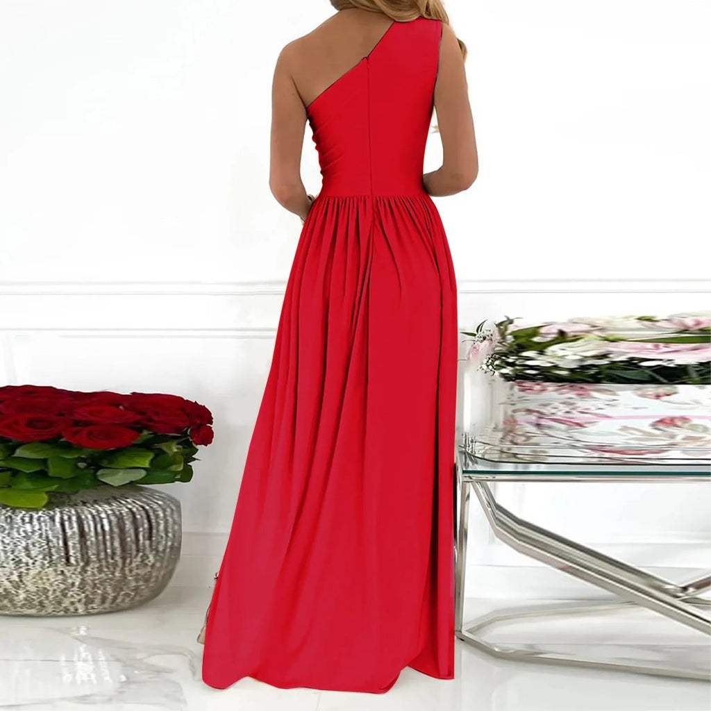 Women's One-Shoulder Dress – Elegant Occasion Party Dress