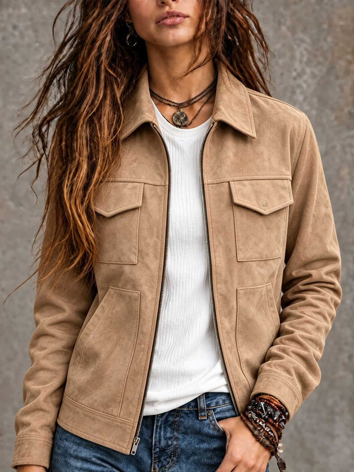Vintage Suede Jacket - Relaxed and Timeless