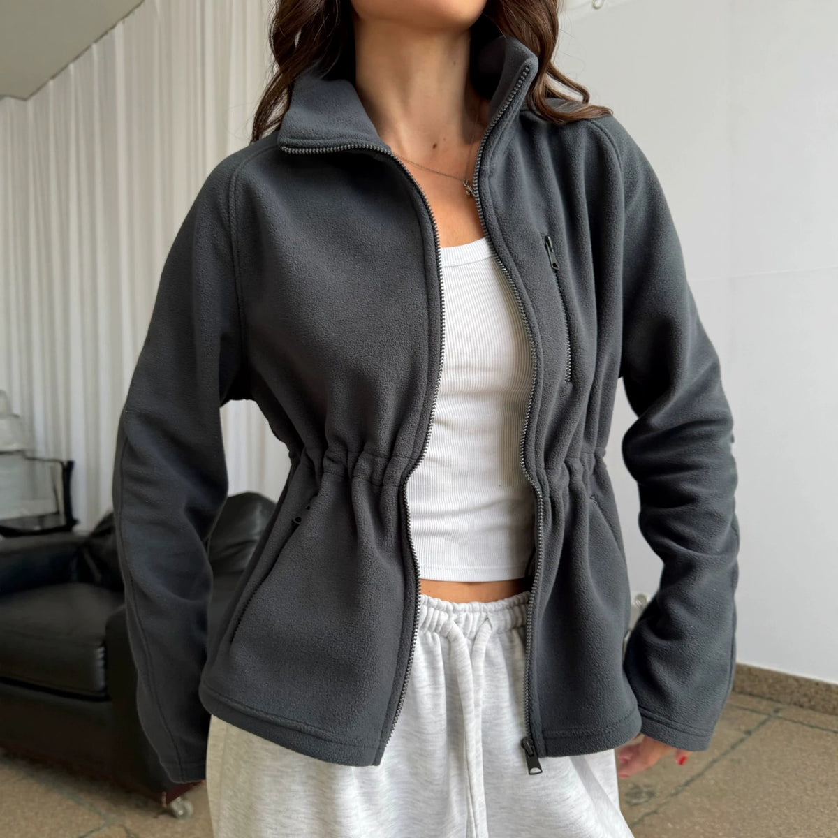 Drawstring Waistcoat - Light and Casual