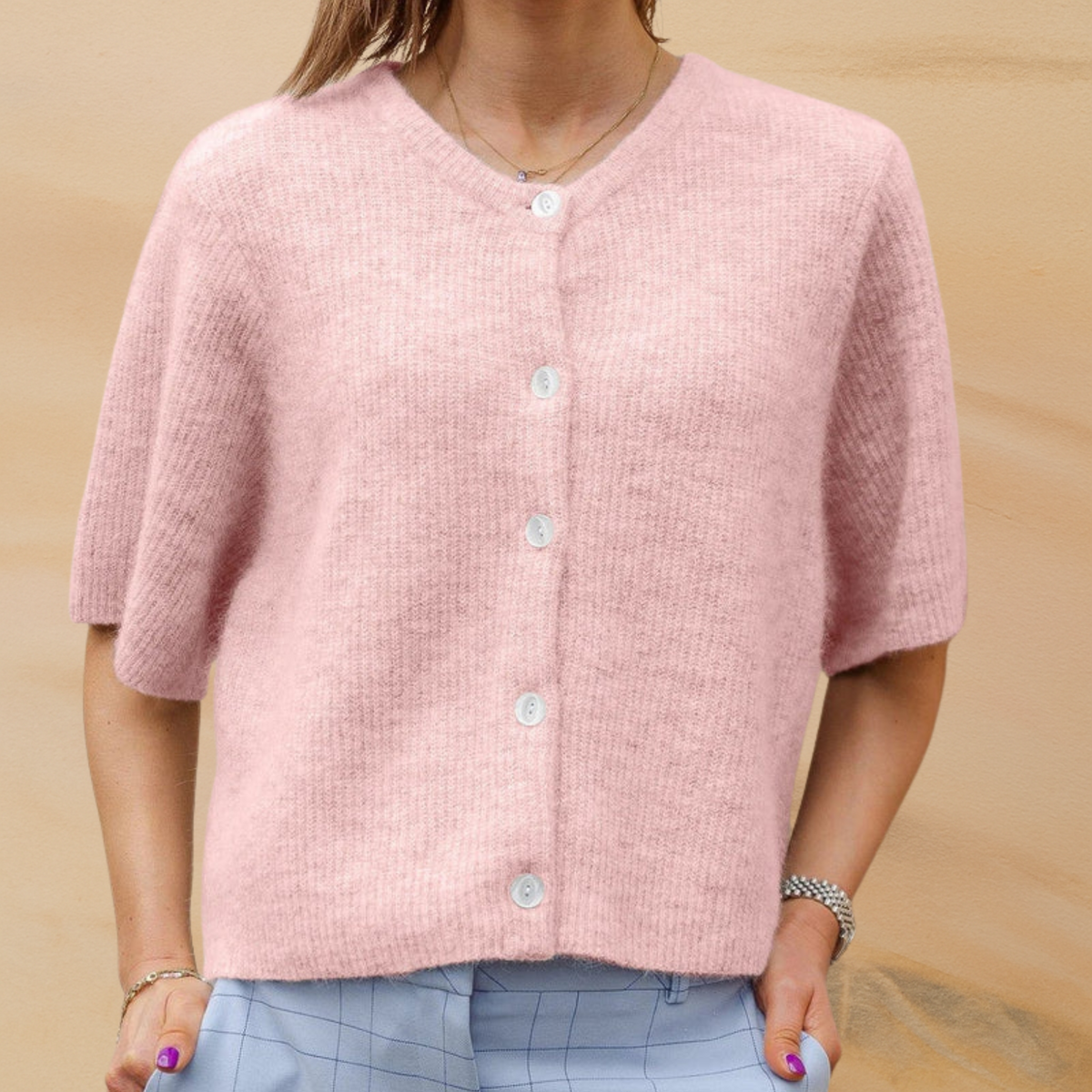 Short-Sleeve Button Vest - Chic and Light