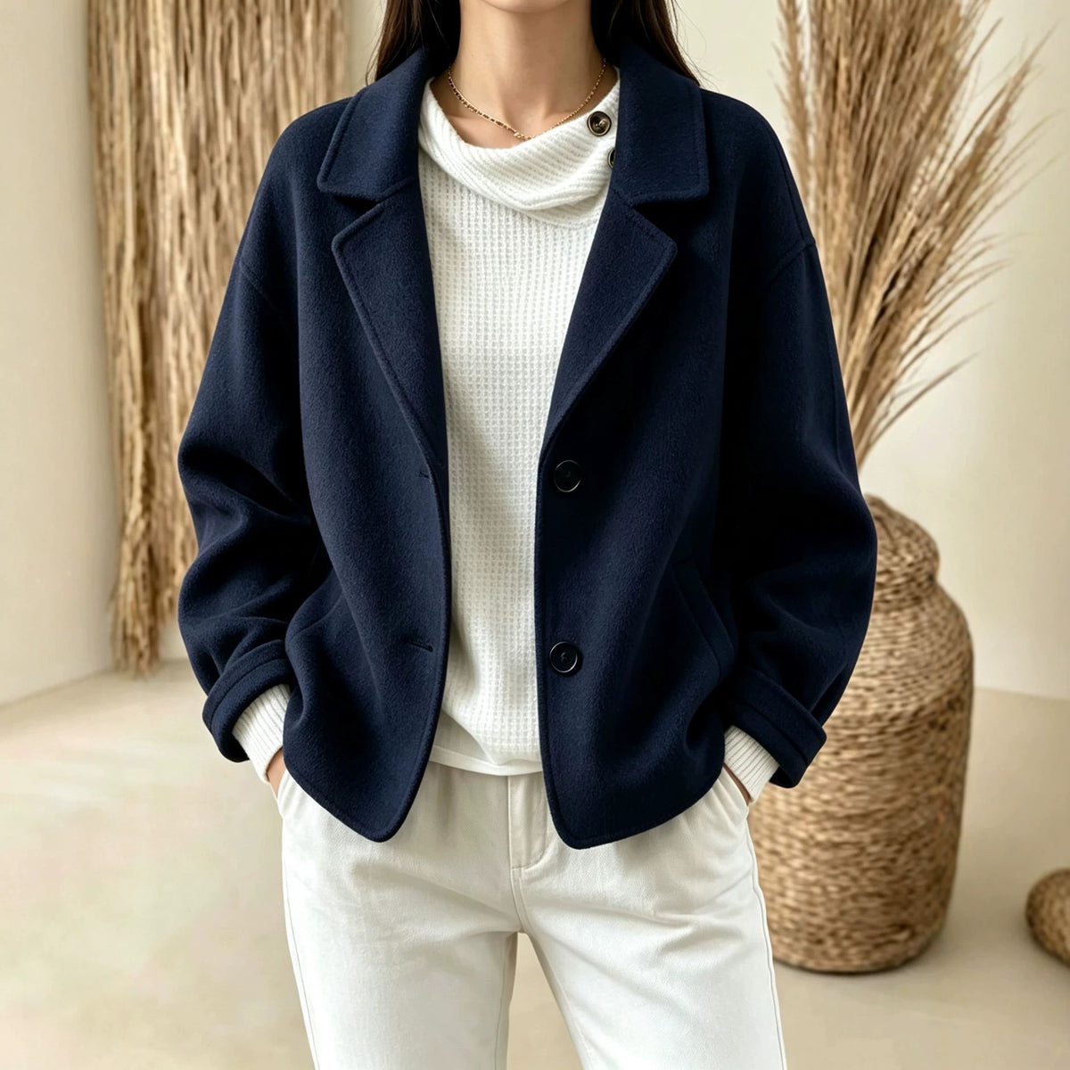 Two-Button Slim-Fit Suit - Minimalist and Chic
