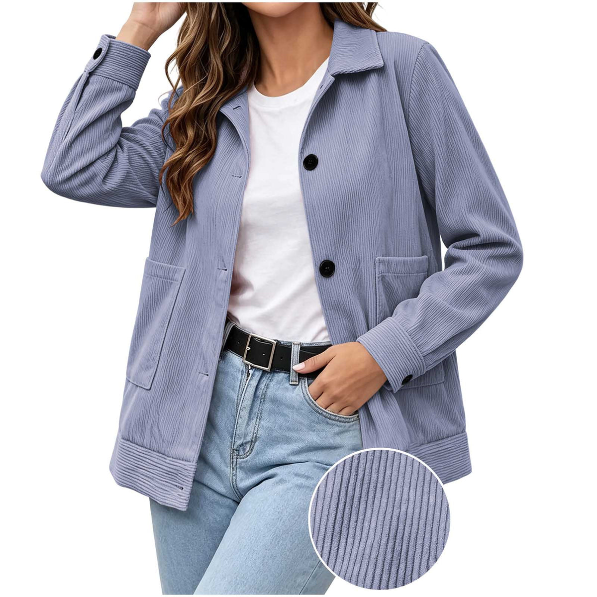 Casual Lapel Jacket - Clean and Easy