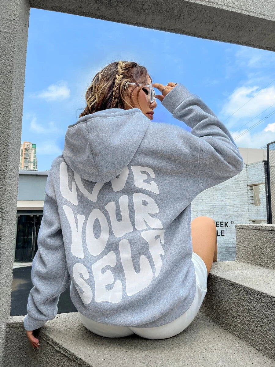 Women's Hooded Cozy Sweatshirt - Soft Warm Everyday Pullover