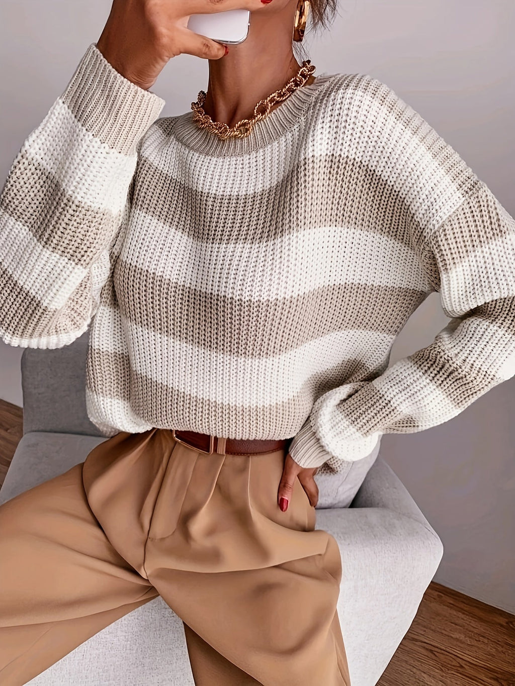 Relaxed Striped Sweater - Soft and Easy