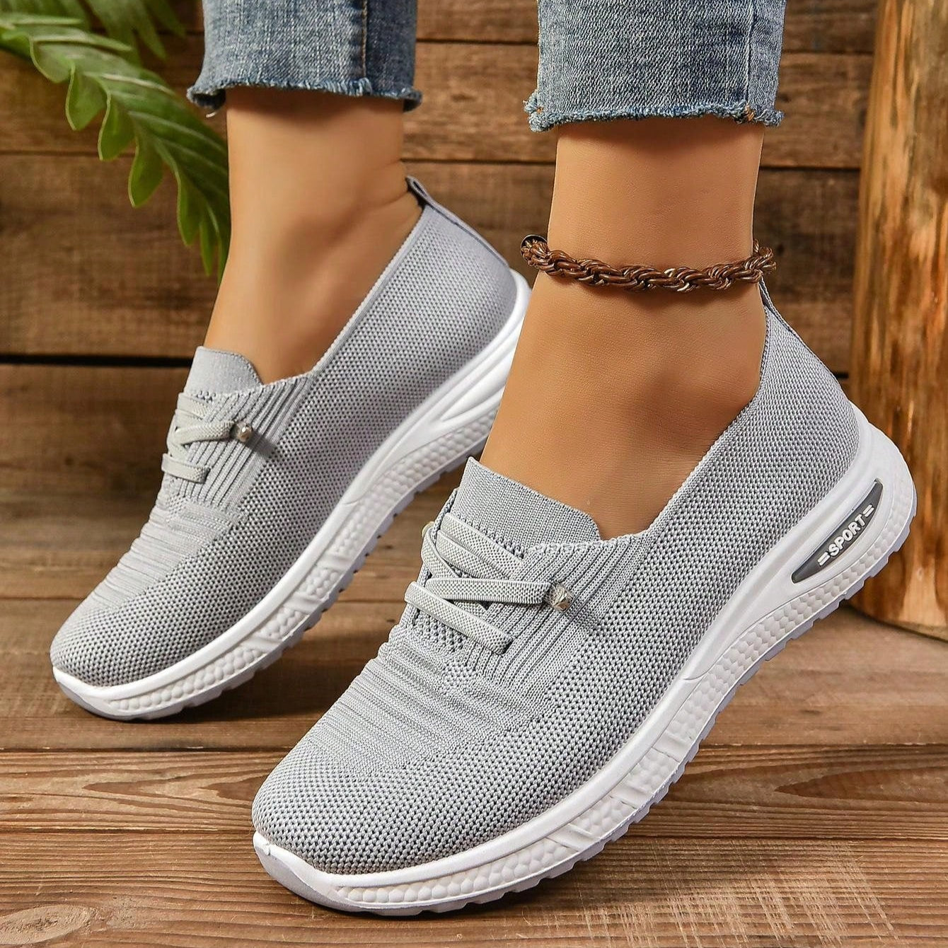Women's Slip-On Comfort Sneakers - Wide Toe Box Everyday Support