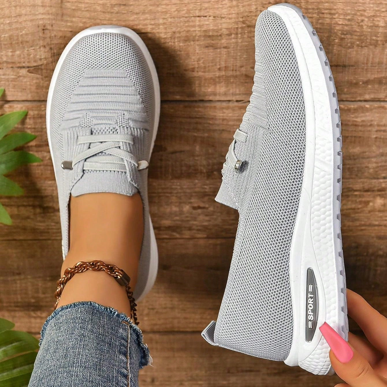 Women's Slip-On Comfort Sneakers - Wide Toe Box Everyday Support