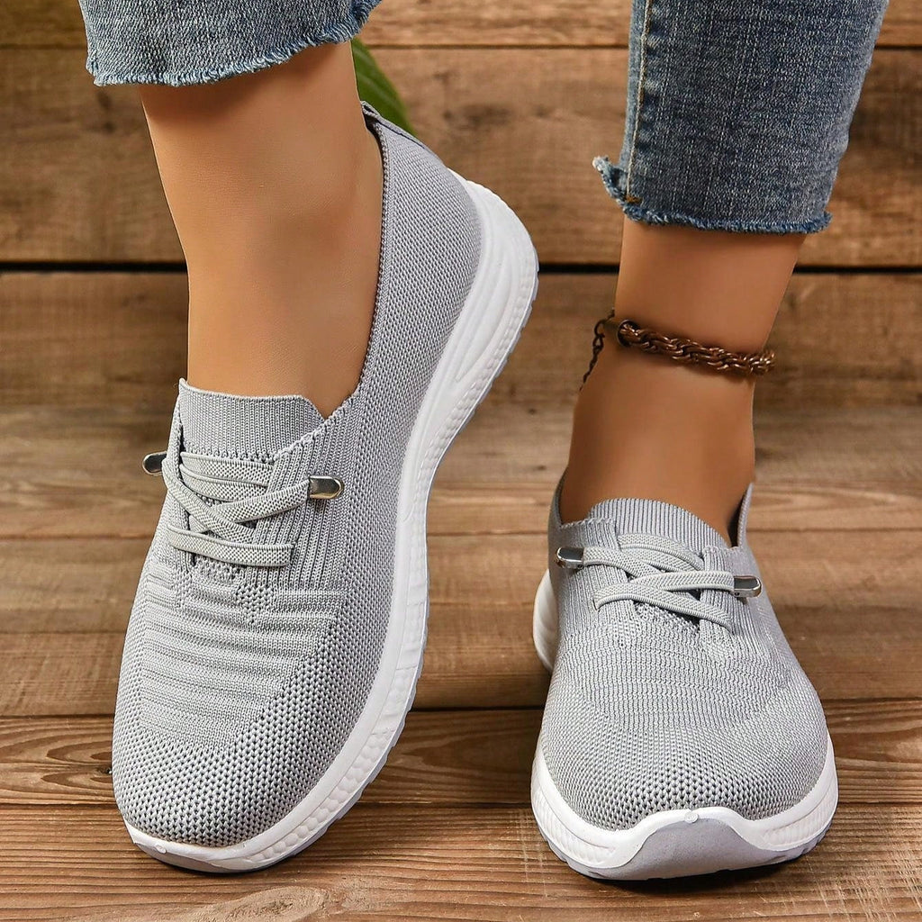Women's Slip-On Orthopedic Sneakers with Wide Toe Box – Comfortable Everyday Walking Shoes