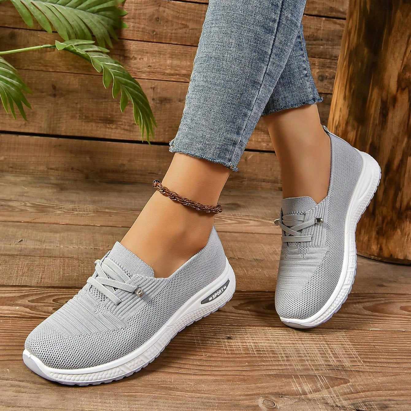 Women's Slip-On Comfort Sneakers - Wide Toe Box Everyday Support