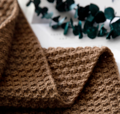Premium Nordic Fringed Knit Blanket – Soft Wool Shawl for Office, Sofa & Leisure