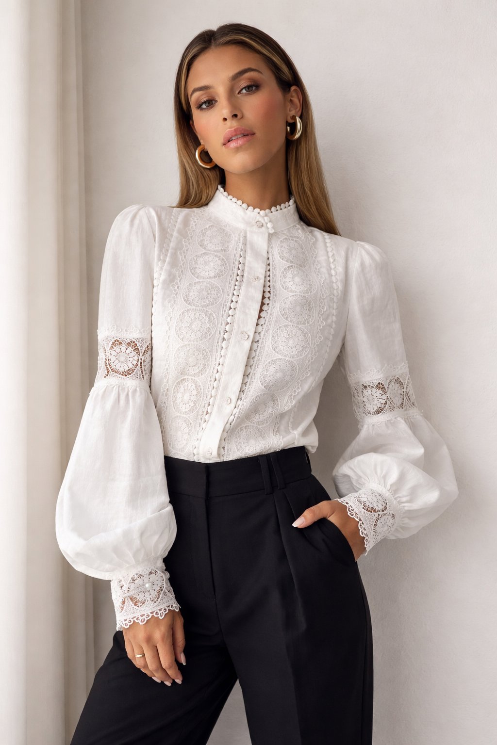 Yori Fashion Women’s Lace Blouse – Elegant Stylish Top