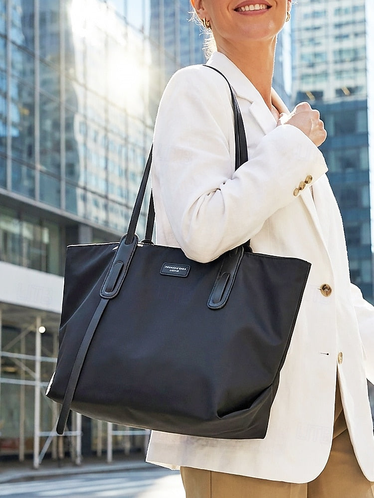 Oxford Patchwork Shoulder Bag - Roomy and Casual