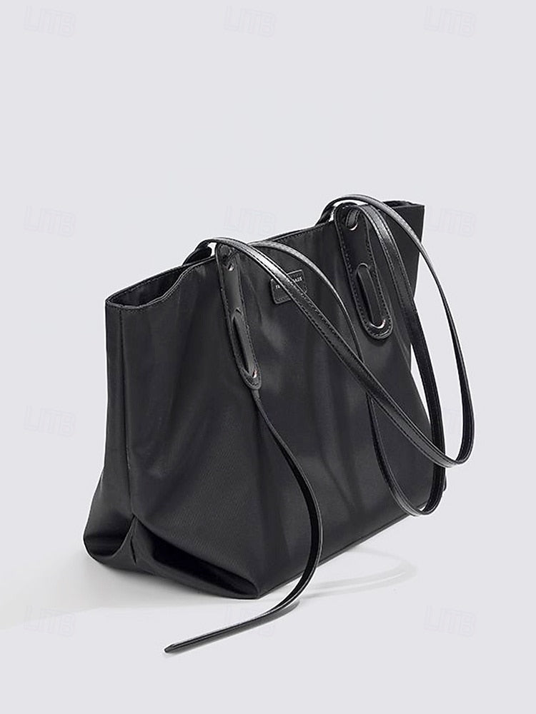 Oxford Patchwork Shoulder Bag - Roomy and Casual