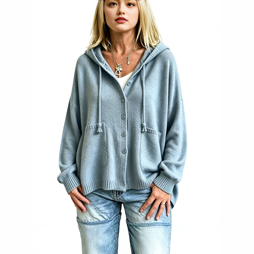 Cropped Hooded Top With Drawstring - Sporty and Casual