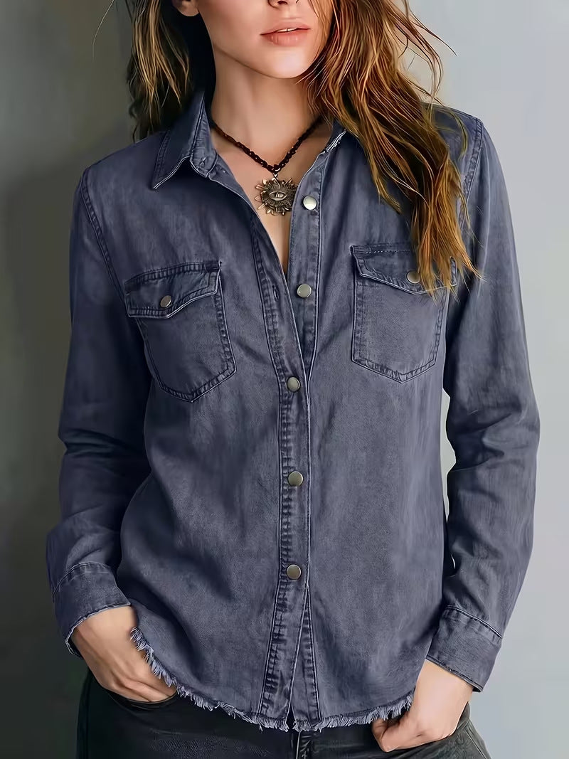 Western Fringe Long-Sleeve Shirt - Retro and Original