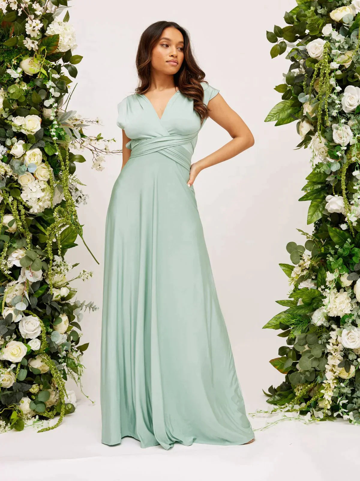 Women's Convertible Maxi Dress – Elegant Multiway Occasion Dress