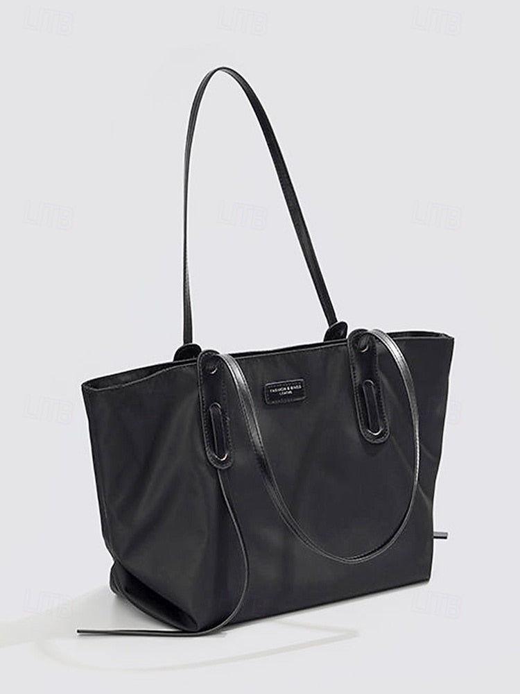 Oxford Patchwork Shoulder Bag - Roomy and Casual