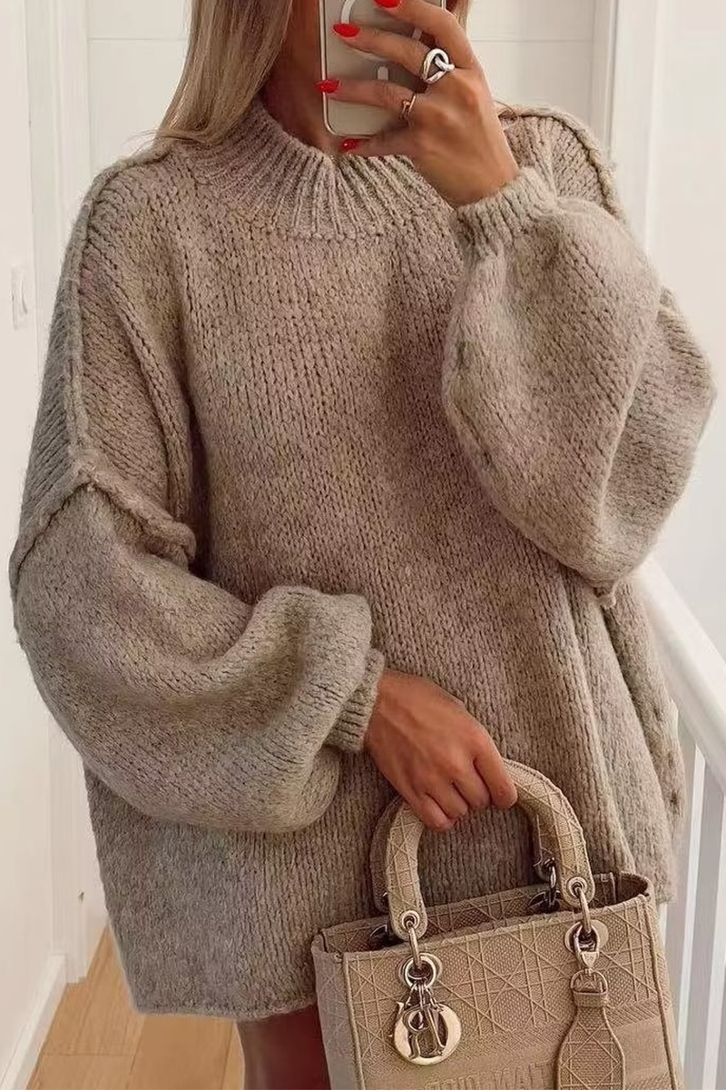 Women's Warm Knit Sweater - Soft Cozy Everyday Layer